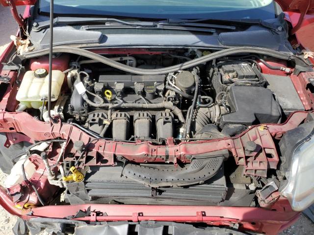 1FAHP3F25CL443519 - 2012 FORD FOCUS SE RED photo 11