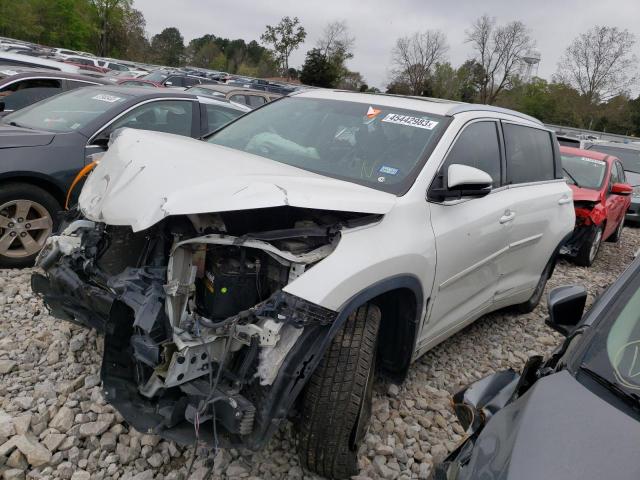 5TDKKRFH7GS145368 - 2016 TOYOTA HIGHLANDER XLE WHITE photo 1