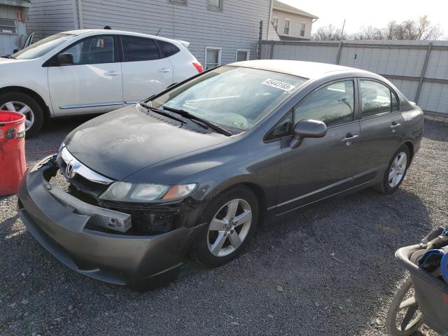 2HGFA1F62AH502693 - 2010 HONDA CIVIC LX-S رمادي صورة 1