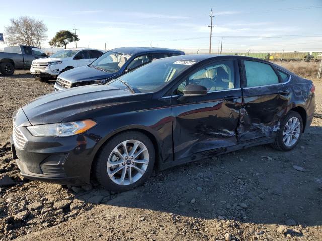 3FA6P0LU1LR216678 - 2020 FORD FUSION SE BLACK photo 1