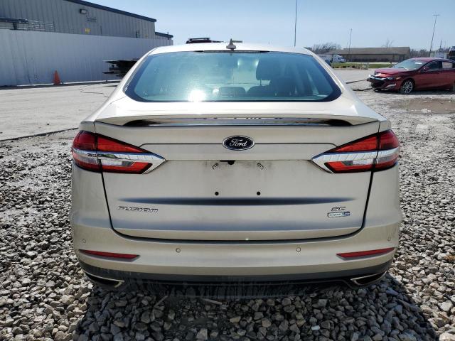 3FA6P0T96KR122001 - 2019 FORD FUSION SE WHITE photo 6