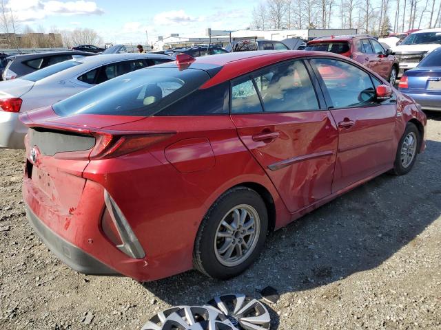 JTDKARFP2J3073286 - 2018 TOYOTA PRIUS PRIM RED photo 3