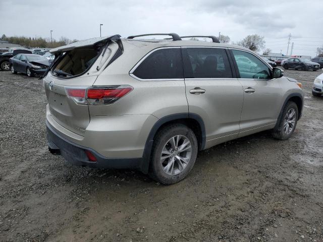 5TDBKRFH9FS200417 - 2015 TOYOTA HIGHLANDER LE TAN photo 3