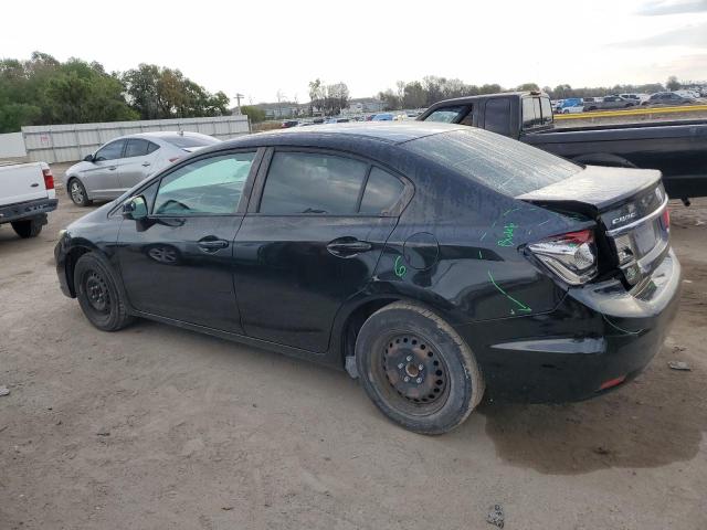 19XFB2F52DE042301 - 2013 HONDA CIVIC LX BLACK photo 2