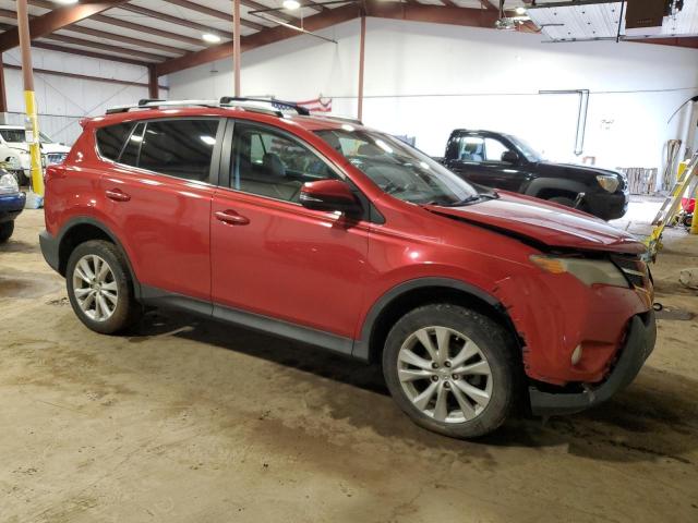 2T3DFREV7EW188480 - 2014 TOYOTA RAV4 LIMITED RED photo 4