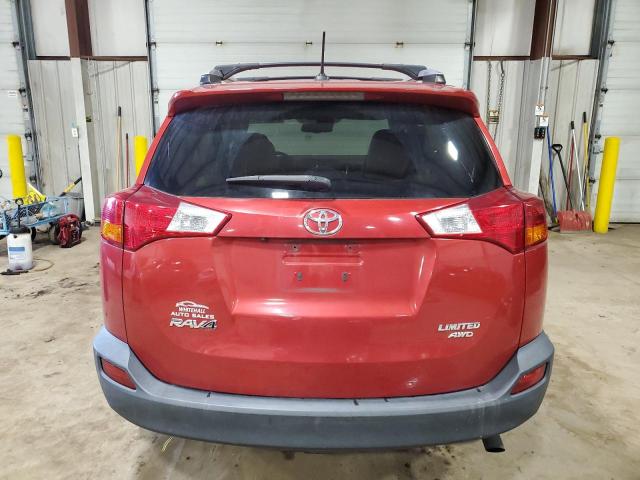 2T3DFREV7EW188480 - 2014 TOYOTA RAV4 LIMITED RED photo 6