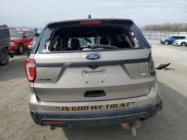 1FM5K8AR8GGA86456 - 2016 FORD EXPLORER POLICE INTERCEPTOR GRAY photo 6