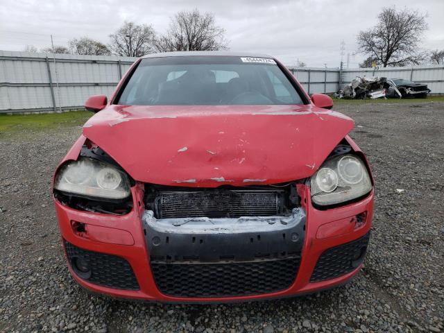 WVWEV71K36W192195 - 2006 VOLKSWAGEN NEW GTI RED photo 5