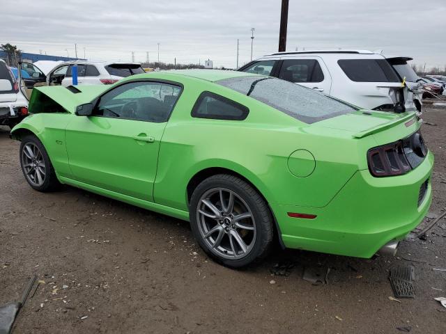 1ZVBP8CF6E5298936 - 2014 FORD MUSTANG GT GREEN photo 2