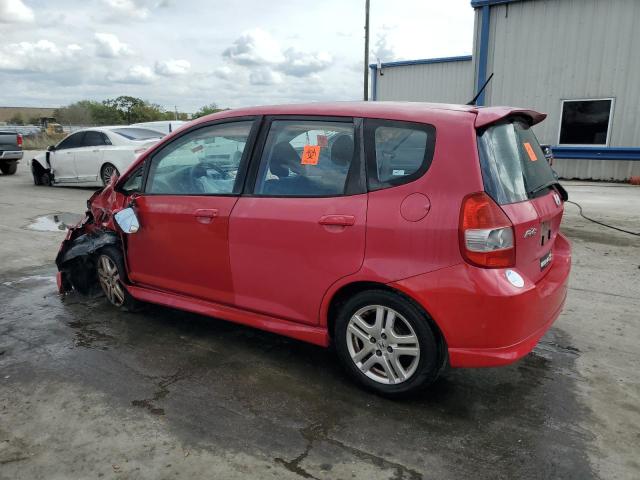 JHMGD38677S007540 - 2007 HONDA FIT S RED photo 2