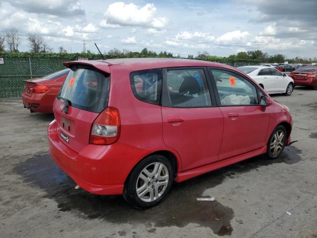 JHMGD38677S007540 - 2007 HONDA FIT S RED photo 3