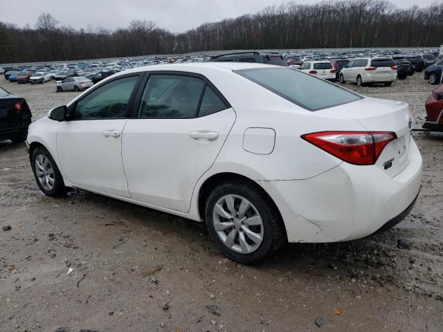 2T1BURHE3EC155334 - 2014 TOYOTA COROLLA L WHITE photo 2