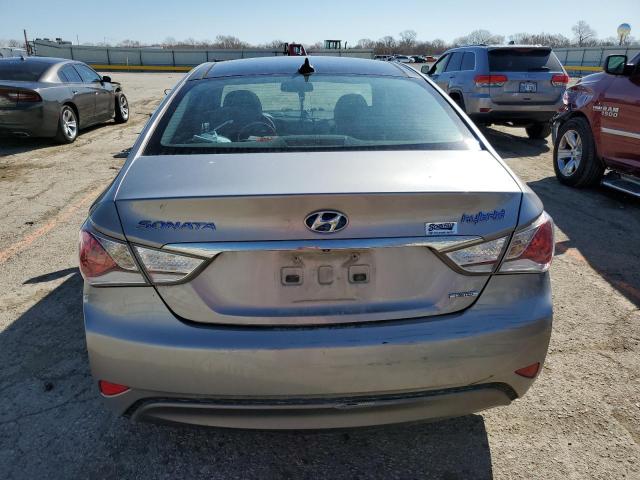 KMHEC4A45DA066335 - 2013 HYUNDAI SONATA HYBRID SILVER photo 6