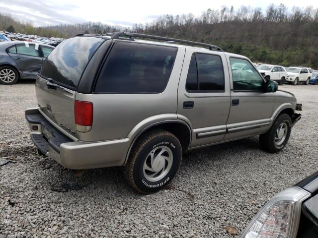 1GNDT13W8Y2197635 - 2000 CHEVROLET BLAZER TAN photo 3