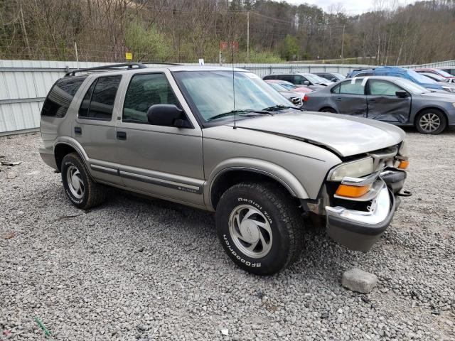 1GNDT13W8Y2197635 - 2000 CHEVROLET BLAZER TAN photo 4