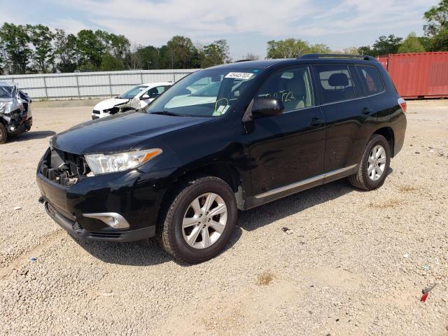 5TDZA3EH6DS040235 - 2013 TOYOTA HIGHLANDER BASE أسود صورة 1