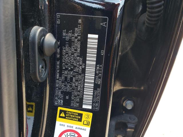 5TDZA3EH6DS040235 - 2013 TOYOTA HIGHLANDER BASE أسود صورة 13