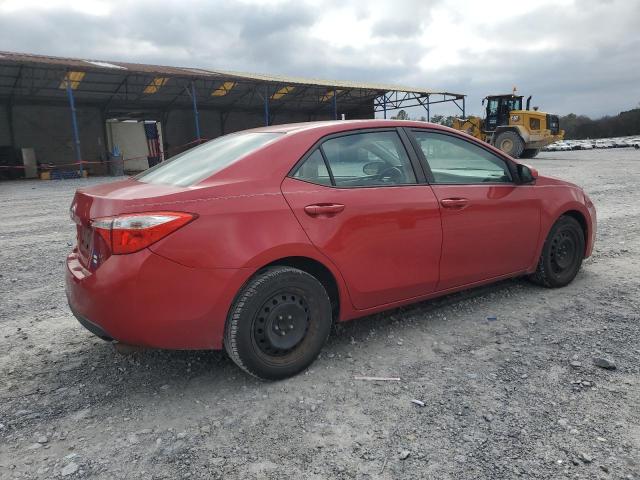 2T1BURHE1EC145563 - 2014 TOYOTA COROLLA L RED photo 3