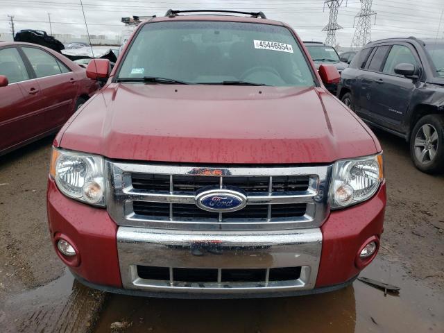 1FMCU0EG2AKA63450 - 2010 FORD ESCAPE LIMITED RED photo 5