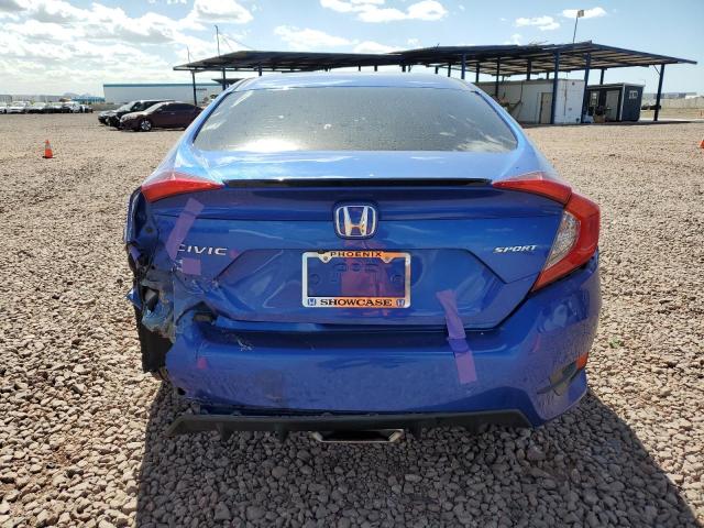 2HGFC2F81LH546589 - 2020 HONDA CIVIC SPORT BLUE photo 6