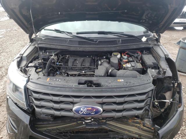 1FM5K8AR4JGC33993 - 2018 FORD EXPLORER POLICE INTERCEPTOR BLACK photo 12