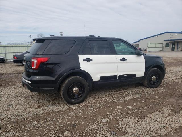 1FM5K8AR4JGC33993 - 2018 FORD EXPLORER POLICE INTERCEPTOR BLACK photo 3