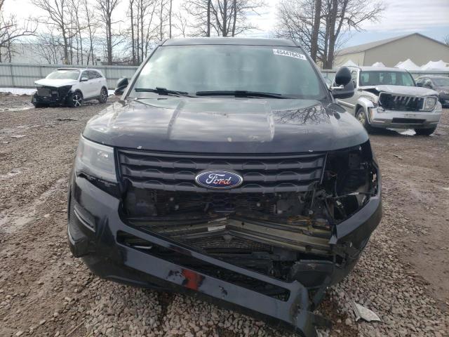 1FM5K8AR4JGC33993 - 2018 FORD EXPLORER POLICE INTERCEPTOR BLACK photo 5