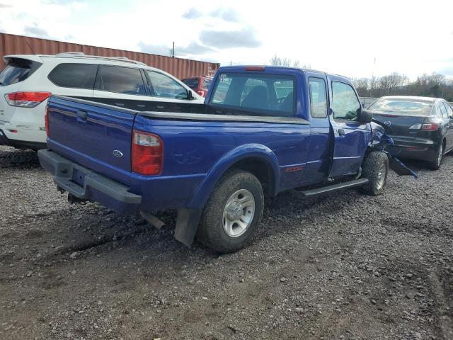 1FTYR14V93PB13302 - 2003 FORD RANGER SUPER CAB BLUE photo 3