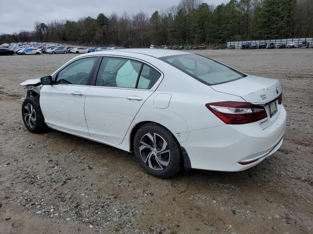 1HGCR2F36HA156647 - 2017 HONDA ACCORD LX WHITE photo 2