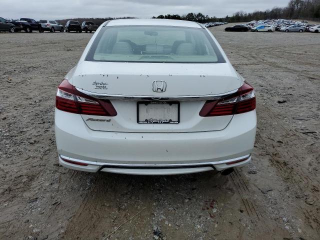 1HGCR2F36HA156647 - 2017 HONDA ACCORD LX WHITE photo 6