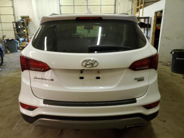 5NMZUDLB5HH034057 - 2017 HYUNDAI SANTA FE S WHITE photo 6