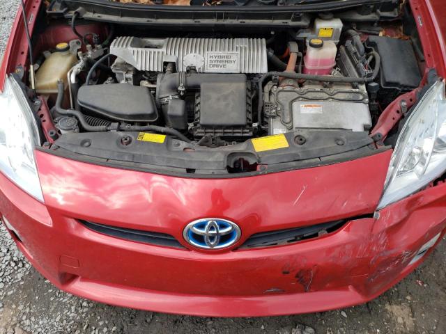 JTDKN3DU9B1373012 - 2011 TOYOTA PRIUS RED photo 11