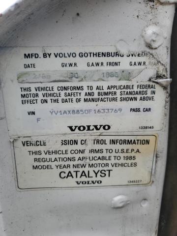 YV1AX8850F1633769 - 1985 VOLVO 245 DL WHITE photo 13