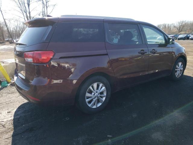 KNDMB5C11G6123844 - 2016 KIA SEDONA LX BURGUNDY photo 3