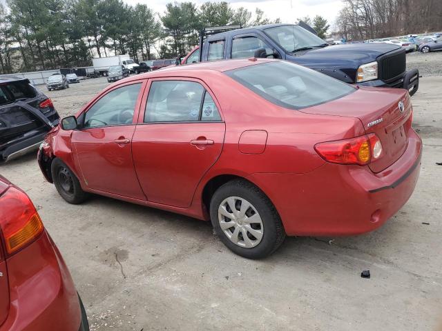 2T1BU4EE1AC456069 - 2010 TOYOTA COROLLA BASE RED photo 2