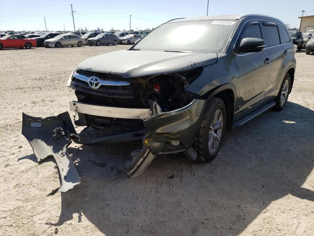 5TDKKRFHXES008597 - 2014 TOYOTA HIGHLANDER XLE GREEN photo 1