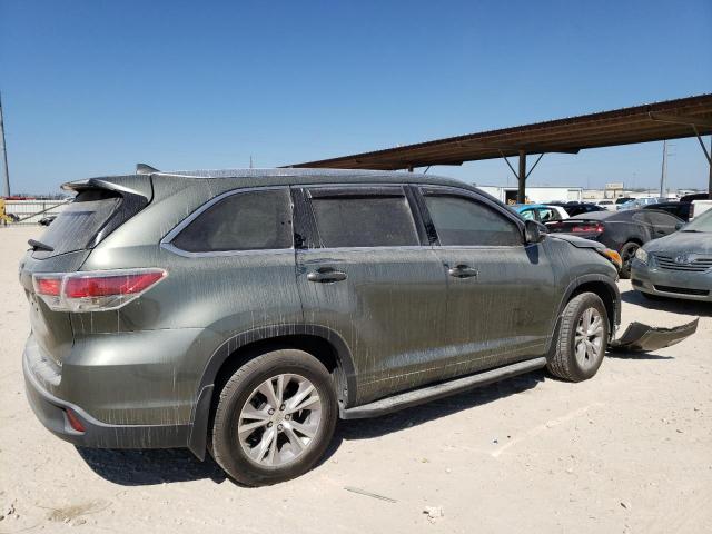 5TDKKRFHXES008597 - 2014 TOYOTA HIGHLANDER XLE Yaşıl foto 3