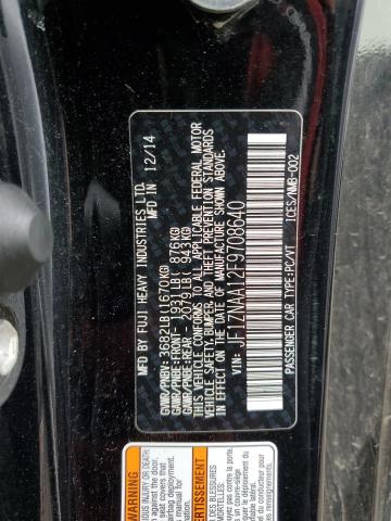 JF1ZNAA12F9708640 - 2015 TOYOTA SCION FR-S BLACK photo 12