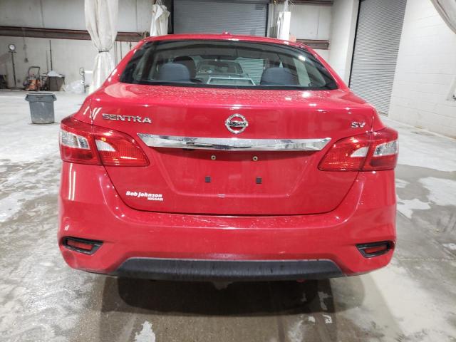 3N1AB7APXGY329262 - 2016 NISSAN SENTRA S RED photo 6