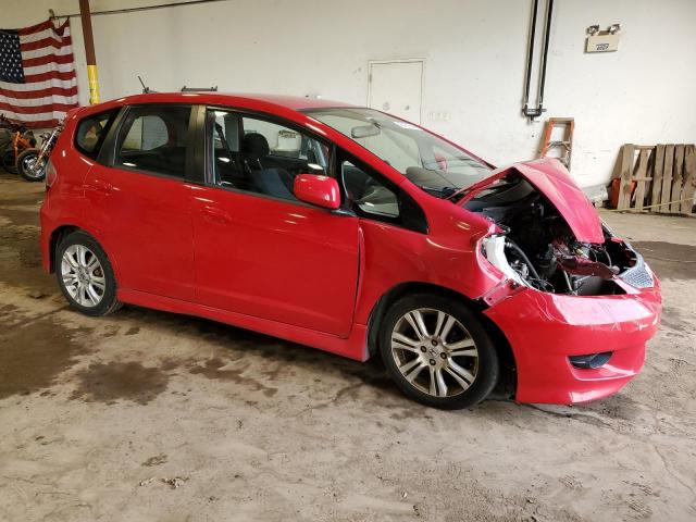 JHMGE88469C005364 - 2009 HONDA FIT SPORT RED photo 4