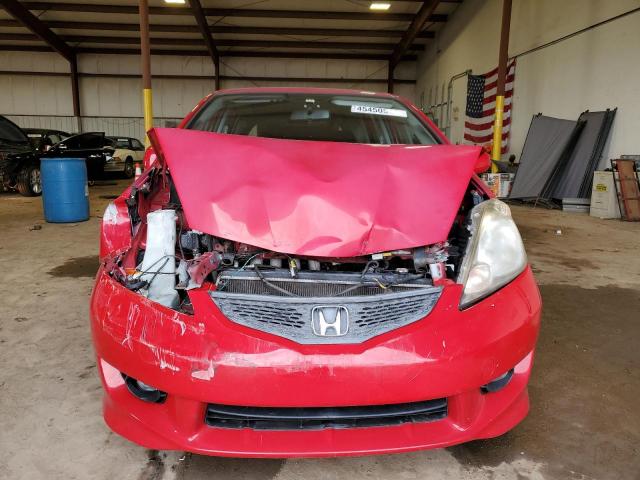 JHMGE88469C005364 - 2009 HONDA FIT SPORT RED photo 5