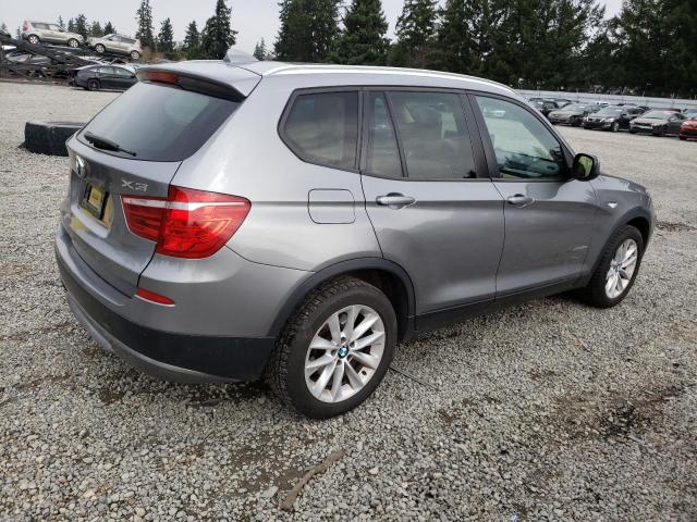 5UXWX9C5XD0D02274 - 2013 BMW X3 XDRIVE28I GRAY photo 3