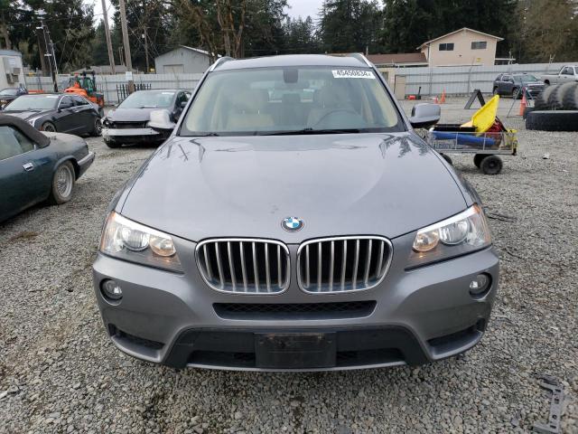 5UXWX9C5XD0D02274 - 2013 BMW X3 XDRIVE28I GRAY photo 5