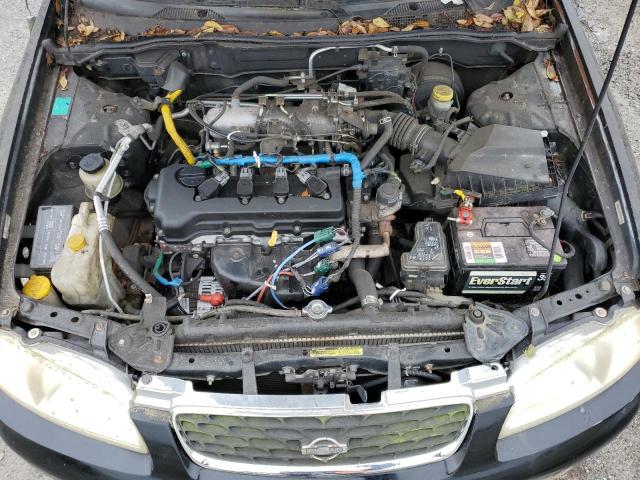 3N1CB51D22L588756 - 2002 NISSAN SENTRA XE BLACK photo 11