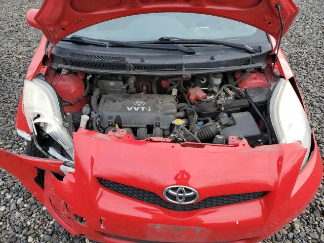 JTDKT4K39B5333480 - 2011 TOYOTA YARIS RED photo 11