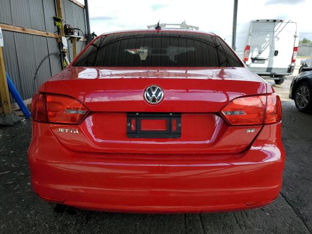 3VWD07AJ3EM411492 - 2014 VOLKSWAGEN JETTA SE RED photo 6