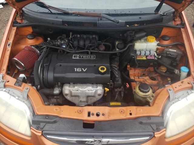 KL1TD56676B621430 - 2006 CHEVROLET AVEO BASE ORANGE photo 11