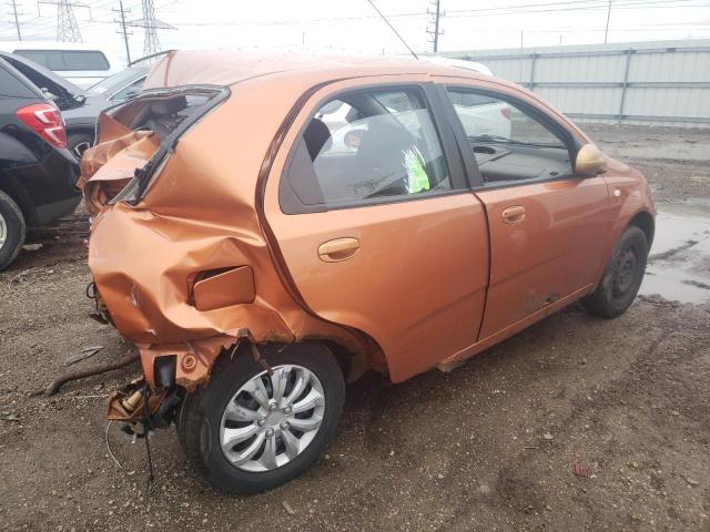 KL1TD56676B621430 - 2006 CHEVROLET AVEO BASE ORANGE photo 3