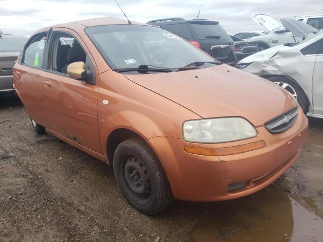 KL1TD56676B621430 - 2006 CHEVROLET AVEO BASE ORANGE photo 4