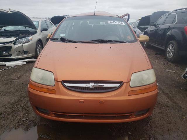 KL1TD56676B621430 - 2006 CHEVROLET AVEO BASE ORANGE photo 5